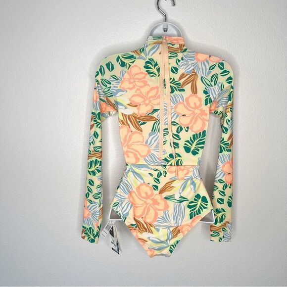 NEW Rip Curl Follow The Sun Long Sleeve Surfsuit in Light Orange Resort Wear XXS - Picture 3 of 6